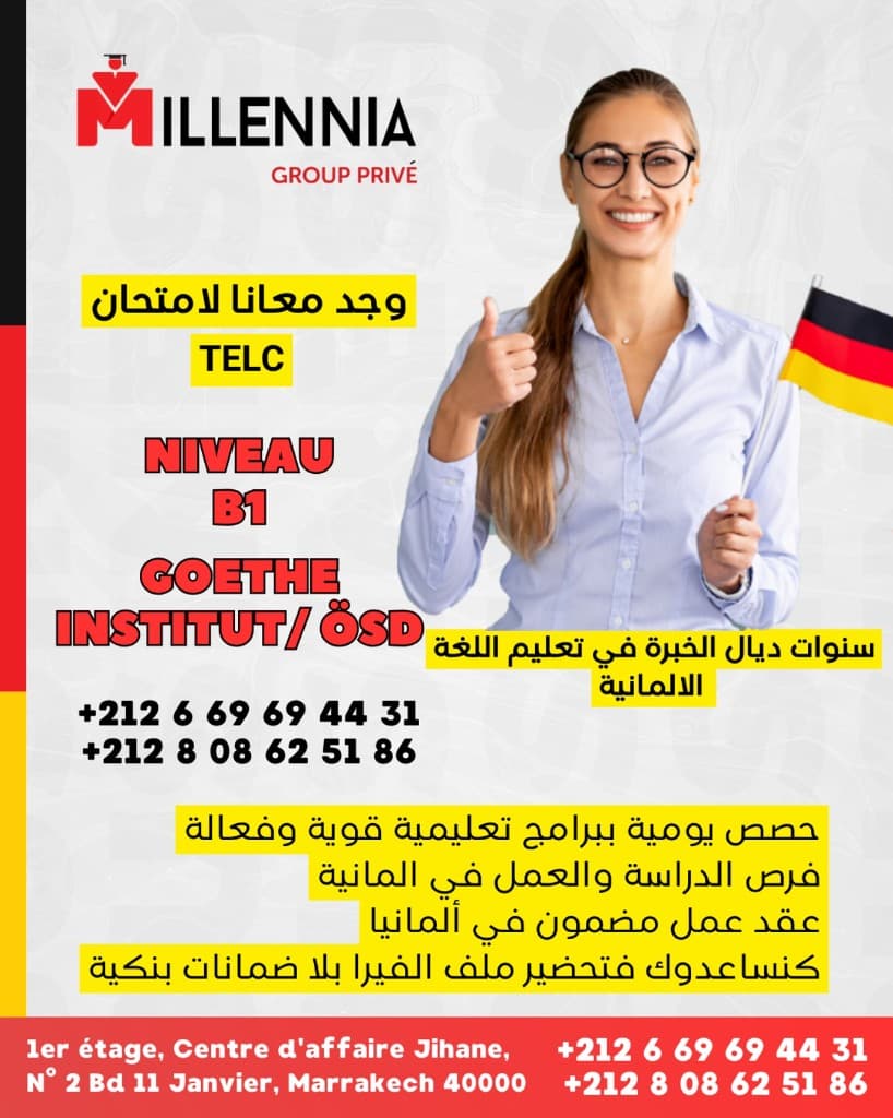 Examen TELC niveau B1 Goethe / ÖSD — Millennia