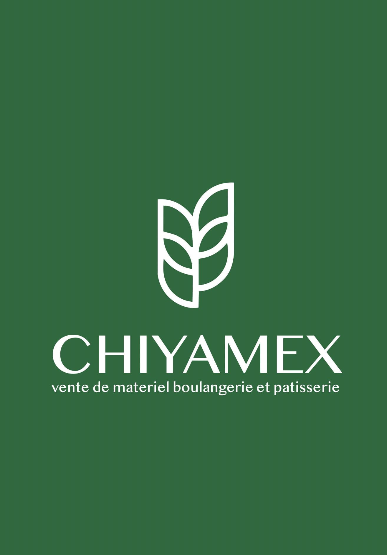 Logo CHIYAMEX blanc sur fond vert