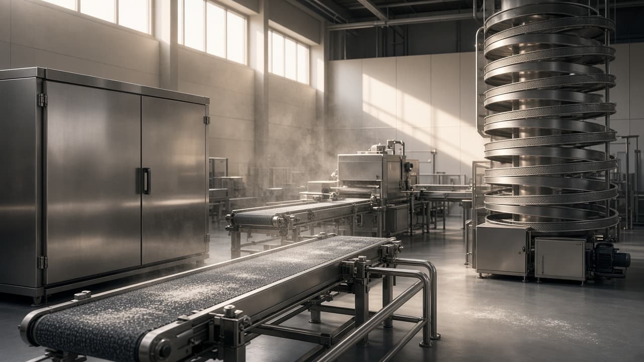 Ligne de production de boulangerie industrielle