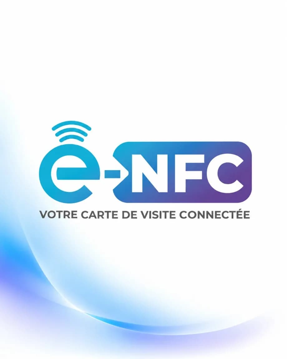 Logo E-NFC, votre carte de visite connectée