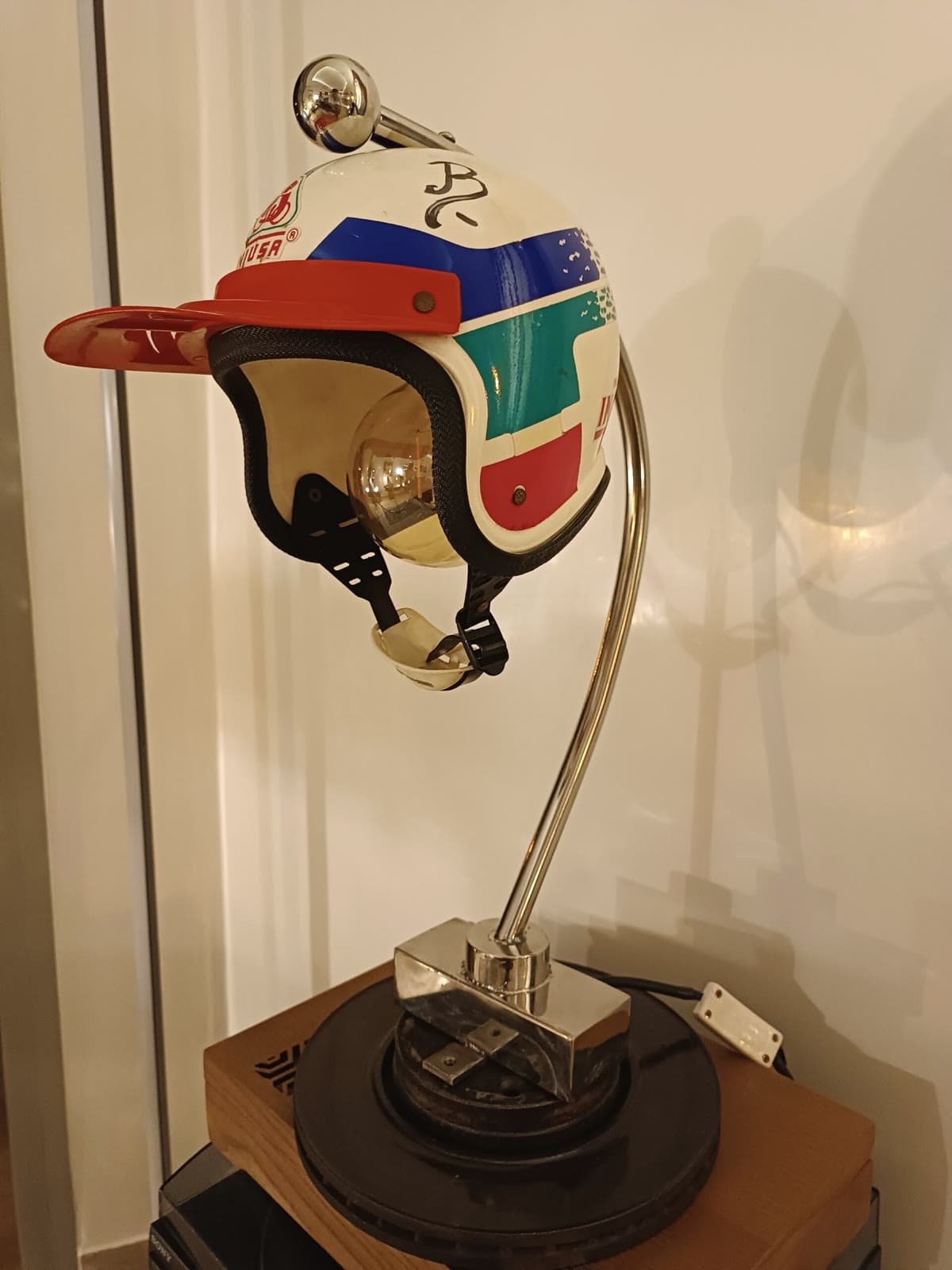 Vintage kid helmet lamp