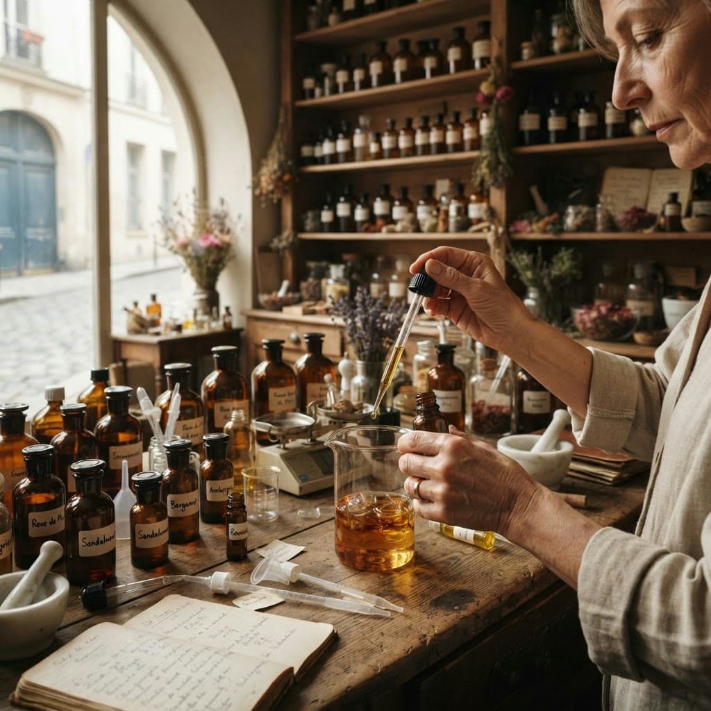 L’atelier : composition d’un parfum